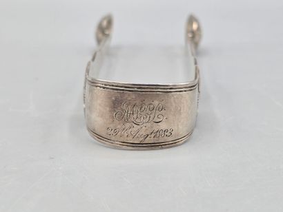 Pince à sucre en argent, modèle 