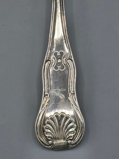LONDRES, 1819
Cuillère à ragoût en argent,...