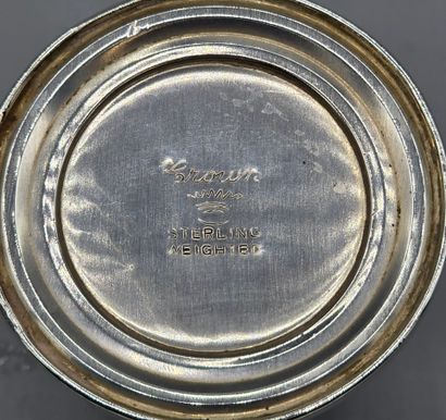 Service salière et poivrière en verre aux...