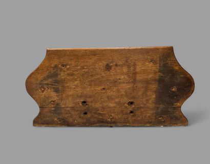 Importante console d'applique en bois naturel...