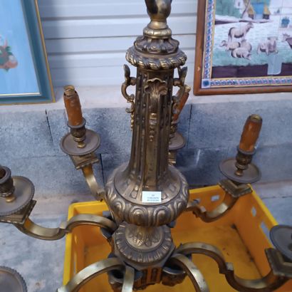 Lustre dit Mazarin en bronze doré et ciselé...