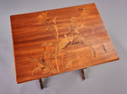 Émile GALLÉ (1846-1904)
Suite de 4 tables...