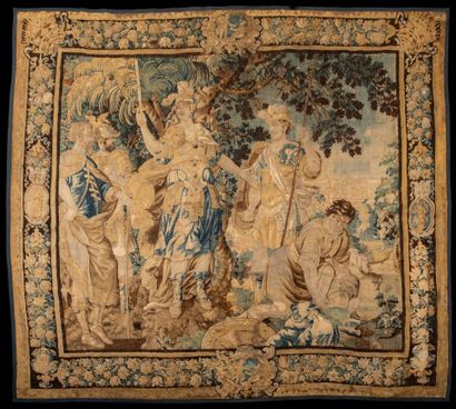 AUBUSSON 
Importante tapisserie en laine...