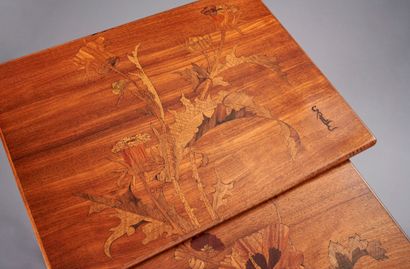 Émile GALLÉ (1846-1904)
Suite de 4 tables...