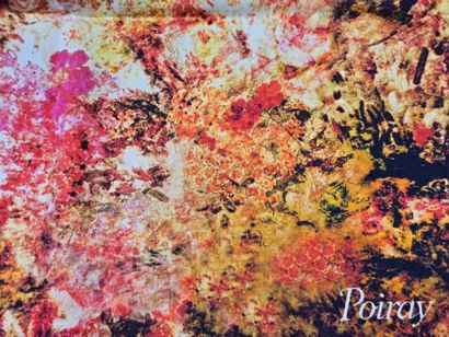 POIRAY
Silk square with rotating polychrome...