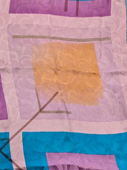 Set of three silk scarves:
- Silk twill square...