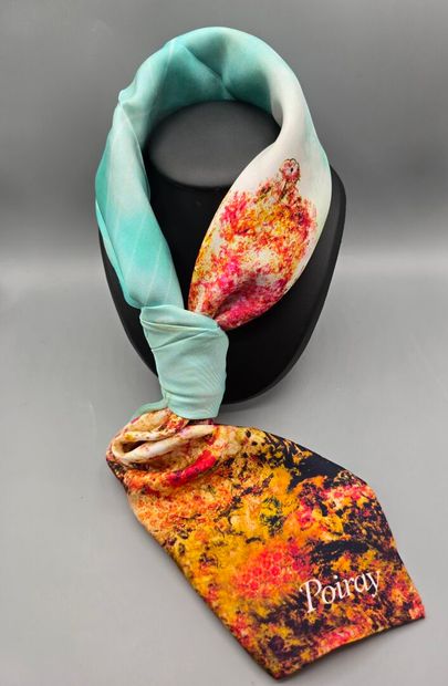 POIRAY
Silk square with rotating polychrome...