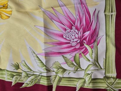 Set of three silk scarves:
- Silk twill square...