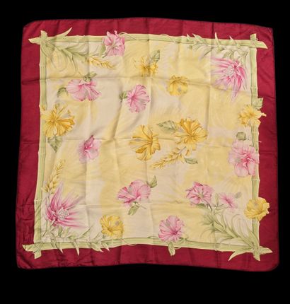 Set of three silk scarves:
- Silk twill square...