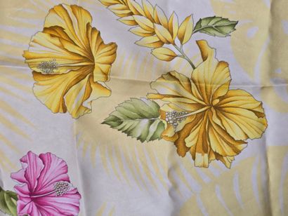 Set of three silk scarves:
- Silk twill square...