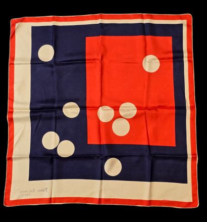 Pierre BALMAIN
Silk twill square decorated...