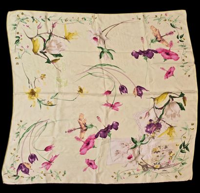 LONGCHAMP
Silk twill scarf decorated with...