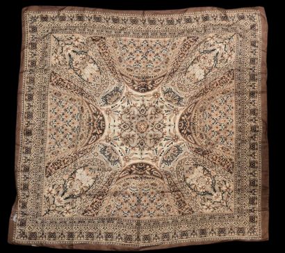 Set of three silk scarves:
- Silk twill square...