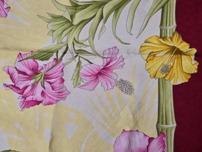 Set of three silk scarves:
- Silk twill square...