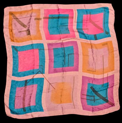 Set of three silk scarves:
- Silk twill square...