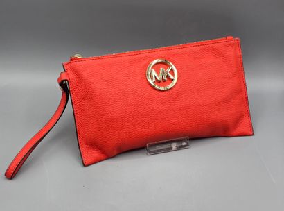 MICHAEL KORS.
Rectangular orange leather...