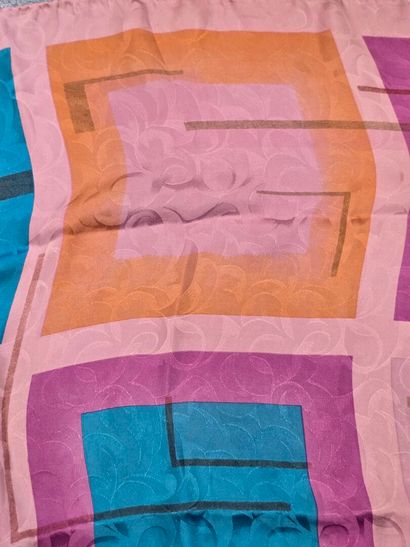 Set of three silk scarves:
- Silk twill square...