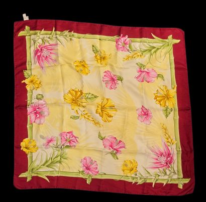 Set of three silk scarves:
- Silk twill square...