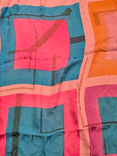 Set of three silk scarves:
- Silk twill square...