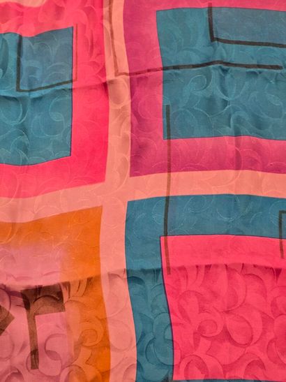 Set of three silk scarves:
- Silk twill square...