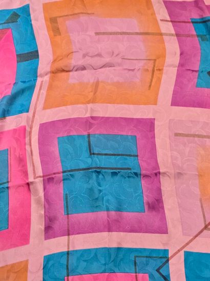 Set of three silk scarves:
- Silk twill square...