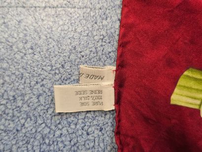 Set of three silk scarves:
- Silk twill square...