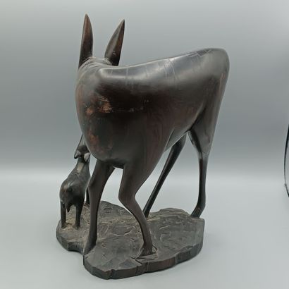 [ART AFRICAIN]
Lot de trois sujet en bois...