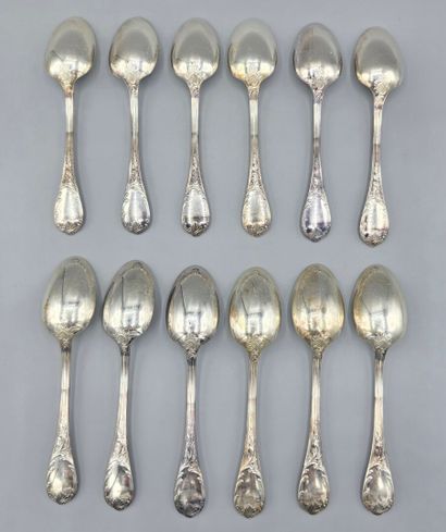 CHRISTOFLE
Ménagère en métal argenté, modèle...