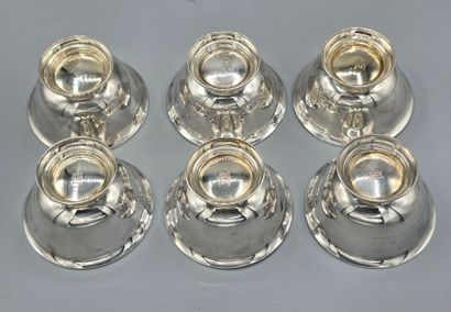 TIFFANY 
Suite de six coupelles (service...