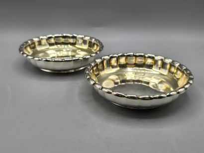 TIFFANY 1886-87
Paire de coupelles en argent...