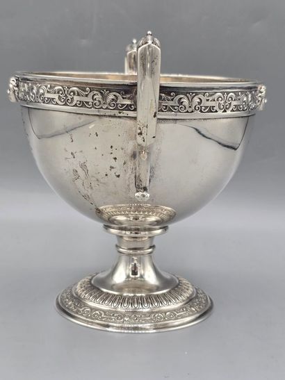 Coupe russe en argent au riche et soigné...