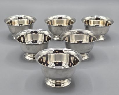 TIFFANY 
Suite de six coupelles (service...