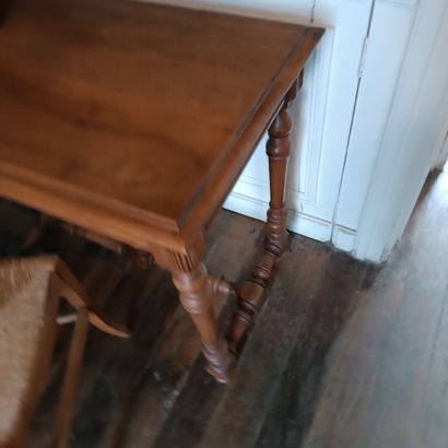 In Monsieur's bedroom
Walnut writing table...