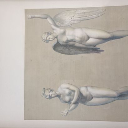 In the library
Engraved by MARAIS 
