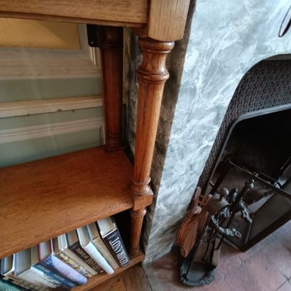In the small living room with yellow and...