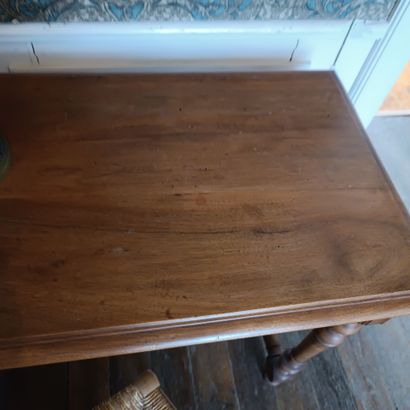 In Monsieur's bedroom
Walnut writing table...