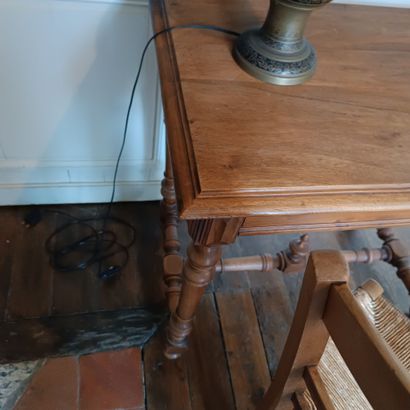 In Monsieur's bedroom
Walnut writing table...