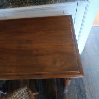 In Monsieur's bedroom
Walnut writing table...
