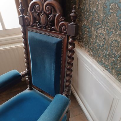In Monsieur's bedroom
Armchair in natural...