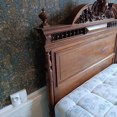 In Monsieur's bedroom
Bed and bedding in...