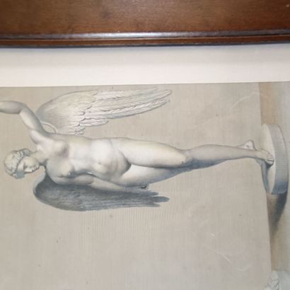 In the library
Engraved by MARAIS 
