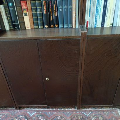 In the library / in the boudoir
Three bookcase...