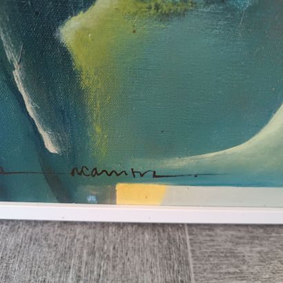 In the bathroom
20th century school signed...
