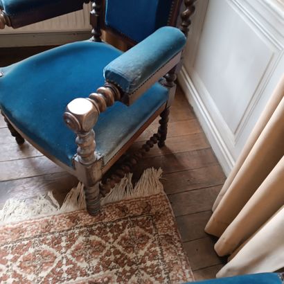 In Monsieur's bedroom
Armchair in natural...