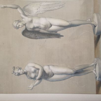 In the library
Engraved by MARAIS 
