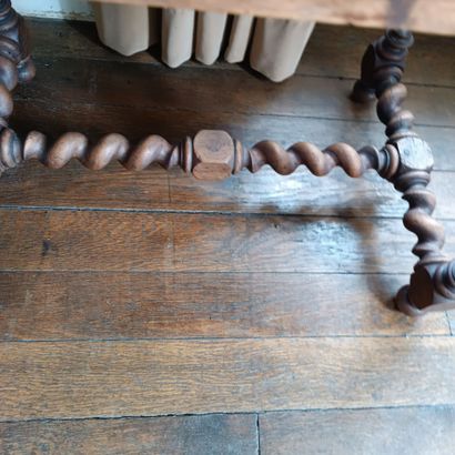 In Monsieur's bedroom
Walnut in-between table.
Wooden...