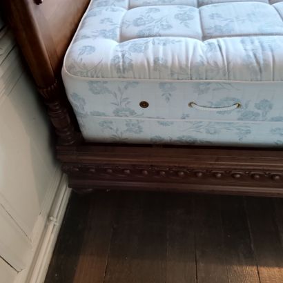 In Monsieur's bedroom
Bed and bedding in...