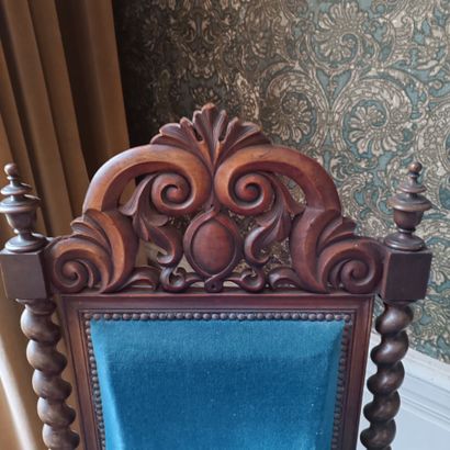 In Monsieur's bedroom
Armchair in natural...