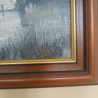 In the small living room with yellow and...