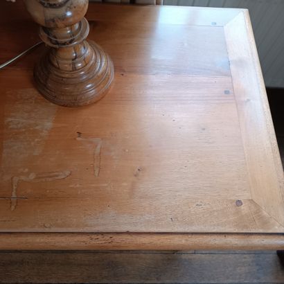 In Monsieur's bedroom
Walnut in-between table.
Wooden...